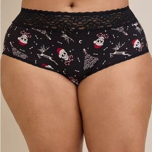 NWT TORRID 1 Sexy Brief Christmas Skeleton